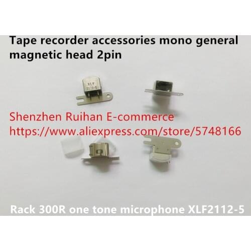 Original new 100% tape recorder accessories mono general magnetic head 2pin rack 300R one tone microphone XLF2112-5 switch