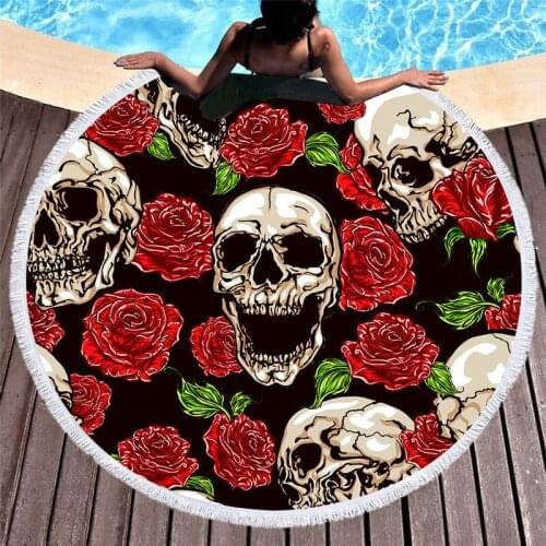 Skull pattern Fringed beach towel Sea beach towel luxury beach towel Beach cover up Towels Large beach towel Beach mat For home