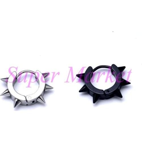 Newest Style POP Earring Cone Surface Ear Nail Ring Stud Piercing Jewelry Cool Male Popular Jewellry 50pcs/lot Sexy Cuff