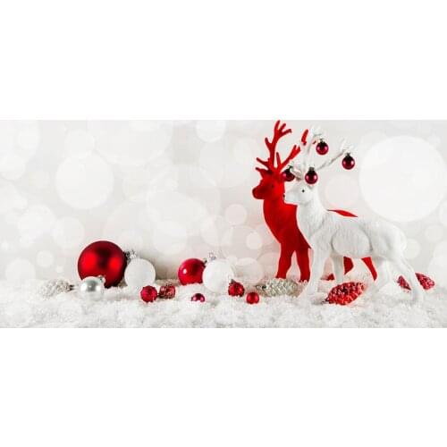 Christmas deer toys photo background vinyl kids birthday photography backdrops for photographer studio prop fotografia LV-1225