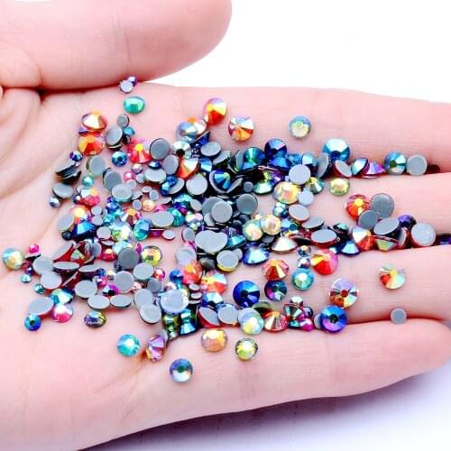 Hotfix Rhinestones Crystal Rhinestone Mixed AB Colors With Glue Backing Iron On Perfect For Clothes Shoes Dresses DIY
