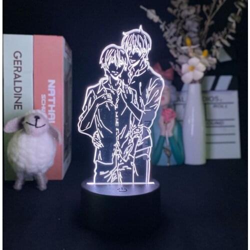 LED Projector 3D LED Night Light Dakaretai Otoko 1-i Ni Odosarete Imasu Anime Desk Lamp Kids Room Decor Nightlight APP Control