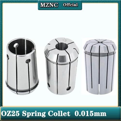 Precision 0.008 OZ25 chuck collet 3.175mm 4 6 8 10 3~25mm CNC OZ25 spring lathe milling collet chuck lathe tool holder