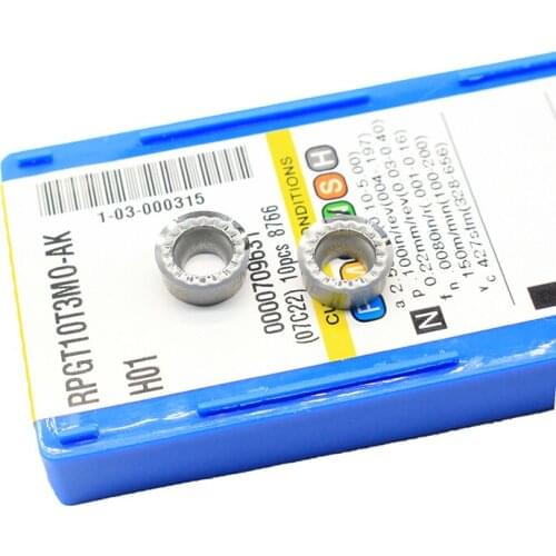 RPGT10T3MO AK H01 Carbide Aluminum Inserts 10pcs Hard Alloy Aluminum Cutting Carbide Turning Indexable Inserts Face Endmill Tool