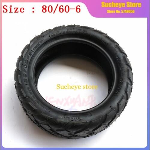 Motorcycle 80/60-6 Vacuum Tubeless Tire 80/60-6 Tyre for E-Scooter Motor Electric Scooter Go Karts ATV Quad Speedway