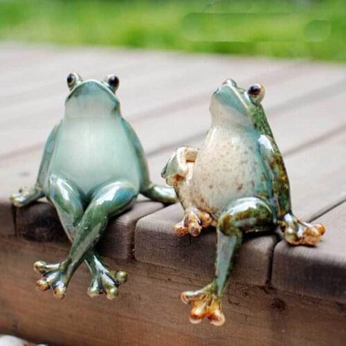 Funny Cartoon Frog Souvenir Home Decorations Wedding Monroe Furnishings Creative Cute Ceramics Garden Decor Crafts