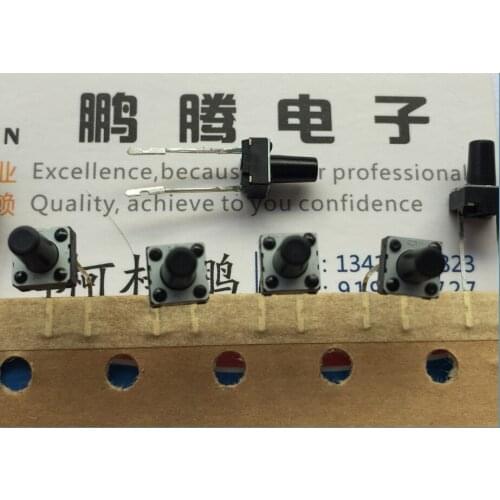 10PCS/lot EVQ21309K Japan Panasonic touch switch 6*6*9.5 in-line 2-pin square button reset micro-motion long life