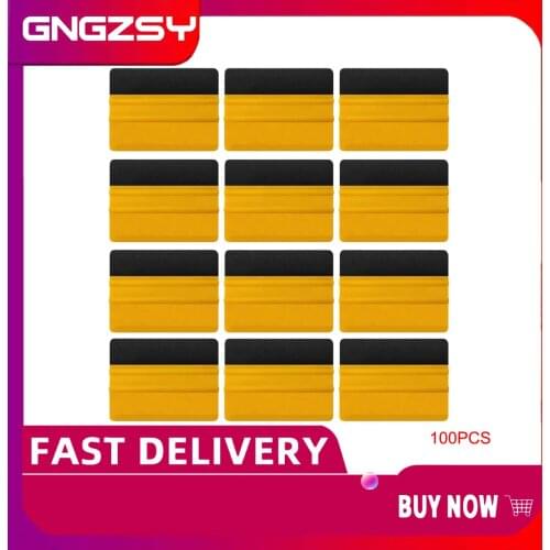 100PCS Vinyl Wrap Car Film Install Squeegee Carbon Fiber Wrapping Tool Auto Foil Window Tint Scraper Household Car Cleaning Tool