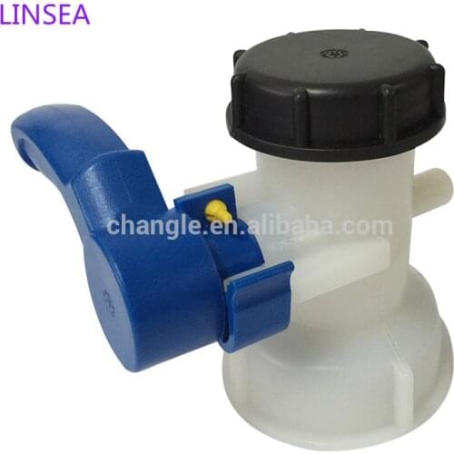 2 inch IBC butterfly valve 62MM DN40 BSP thread for 1000L IBC tank