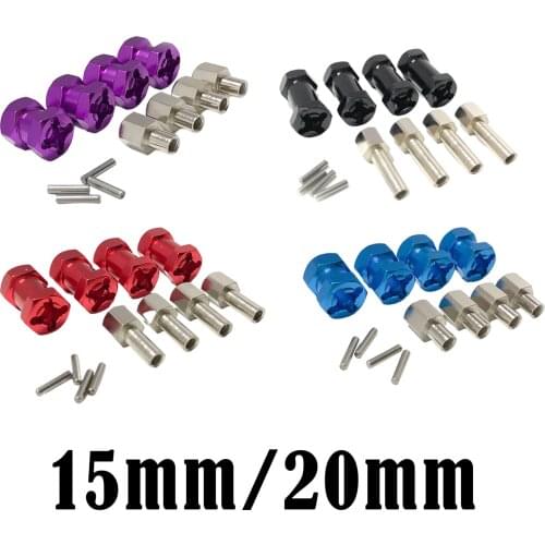 4 Pack of Wheel Hex Hub Adapter for Axial Scx10 D90 1:10 Car Trucks DIY Accs