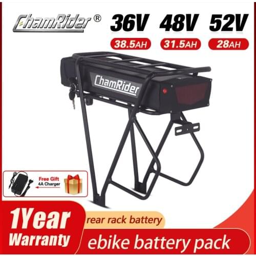48v 20AH Battery 36v Ebike Battery 52v electric bike Bicycle battery for Bike Lithium Li-ion Battery Pack Rack Carrier Trunk