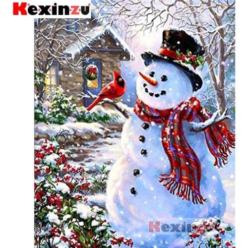 New 5D DIY Full Square/Round Drill Diamond Painting "Christmas snowman" 3d Diamond Embroidery Cross Stitch Decor Gift K555