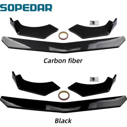 Car Diffuser Chin Front Bumper Lip Splitter Lip Body Kit For BMW For Benz For Audi For VW For Subaru New Adjustable Universal