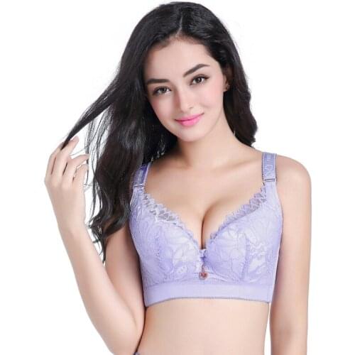 Sexy Lace Women Bra Plus Size D E Big Size Bralette thin Pure Cotton Brassiere Women Underwear