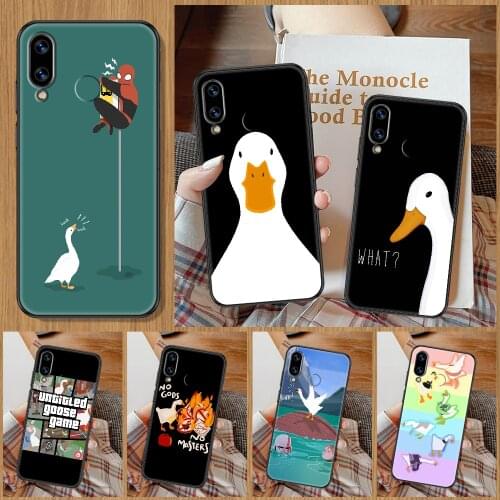 Untitled Goose Duck Game Phone Case For Huawei Honor 6A 7A 7C 8A 8X 8 9 9X 10 10i 20 Lite Pro black pretty back luxury coque