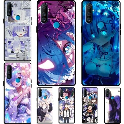 Re Zero Rem Anime Coque For Realme 8 Pro Q3 6 7 Pro C3 C11 C21 GT Neo Case For OnePlus 9 Pro 7 8 7T 8T Nord