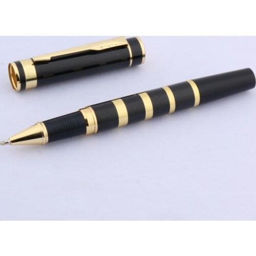 ChouXiongLuWei OFFICE BLACK GOLDEN wave Brushed school Rollerball Pen