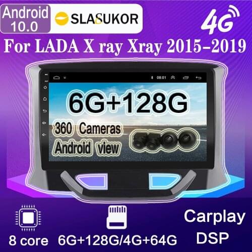 For LADA X ray Xray 2015-2019 360 Cameras Android 10 Car Radio Multimedia Video Player Navigation GPS Stereo Receiver Carplay BT