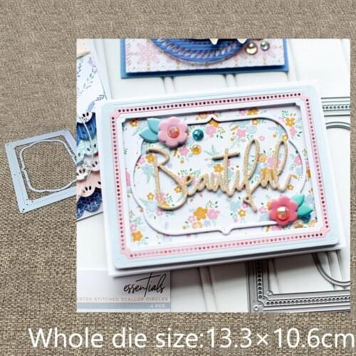 XLDesign Craft Metal Cutting Dies stencil mold rectangle frame decoration scrapbook Album Paper Card Craft Embossing die cuts