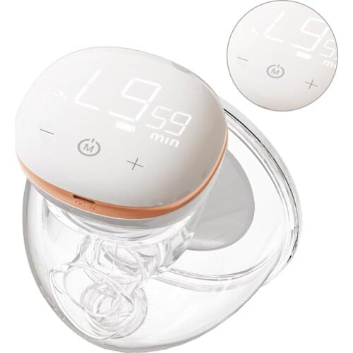 YOUHA Wearable Breast Pump Hands Free Electric Single Portable Ultra-silent technology Breast Pump Breastfeeding Milk Collector