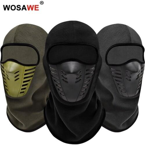 Motorcycle Mask Fleece Thermal Face Mask Keep Warm Moto Riding Balaclava Motorbike Biker Winter Windproof Ski Mask Men Women