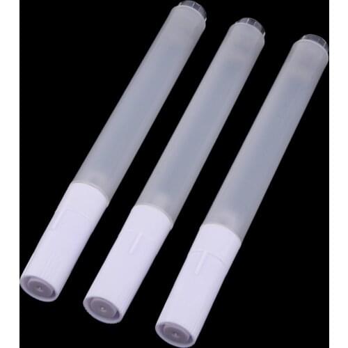 3 Piece 4.5mm Flat Tips Clear Watercolor Fluorescence Oil Acrylic Paint Marker Pen Ink Fountain Refills Empty Blank Pen Tube