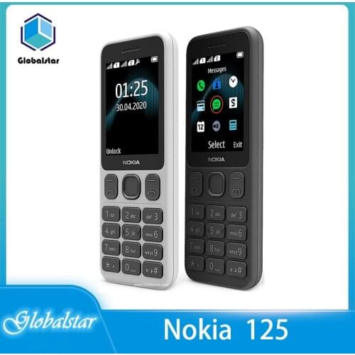 Nokia 125（2020） refurbished Original 125 FM Radio Dual SIM Cards Good Quality Unlocked Mobile Phone refurbished Free shipping