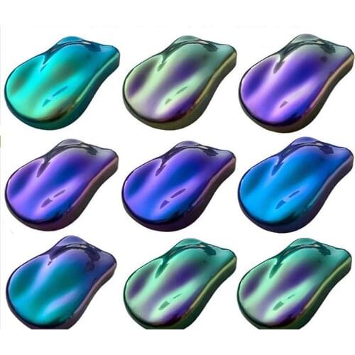 10g/Bag 9 Colors Chameleon Pearl Pigment Powder Color Changing Shift Pigment for epoxy resin/craft/watercolor/car paint