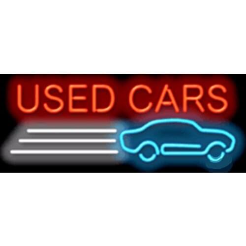 Used Cars Auto Garage Car Tube Neon sign Beer Club Handcrafted Automotive signs Shop Store Business Signboard Signage 17"x14"