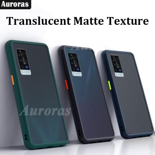 Auroras For VIVO X60 Case Matte Hard Cover Translucent Skin Shockproof Phone Case For vivo X60 Pro Cover