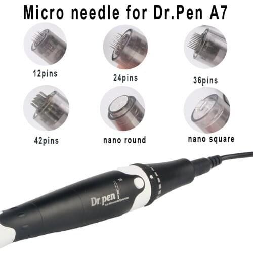 100pieces 12/24/36/42 pin / Nano cartridges for Dr.pen A7 anti aging micro needles replaced cartridge for derma pen Dermaroller