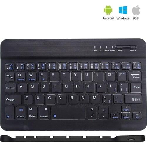 Mini Ultra Slim Wireless Bluetooth Keyboard 7/9/10 Inch Bluetooth 3.0 Keyboard For Ipad Phone Tablet With Windows/Android/iOS