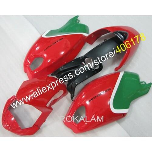 Green Red For Ducati Fairing 696 796 795 M1000 M1100 2009-2013 Motorcycle Fairings Aftermarket Kit (Injection Molding)