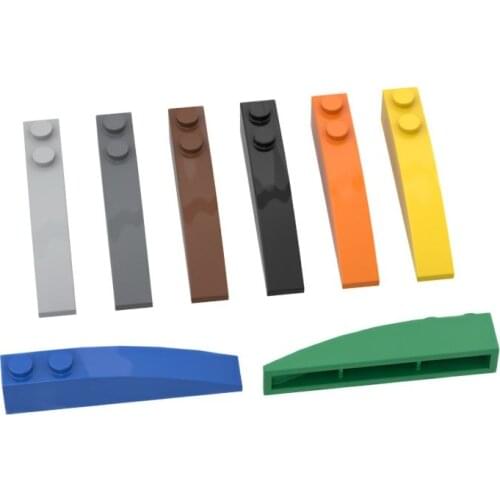 10PCS Building Blocks 41762 Slope Curved 6x1 High-Tech Bricks Assembles Particles DIY Assembly Parts Toy For Children Gift