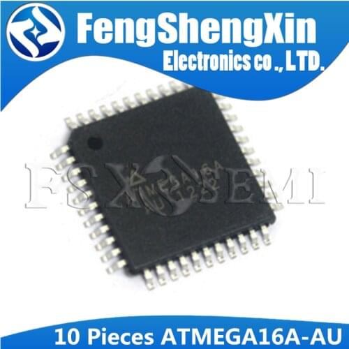 10pcs/lot ATMEGA16A-AU ATMEGA16A TQFP-44 8-bit Microcontroller with 16K Bytes In-System Programmable Flash