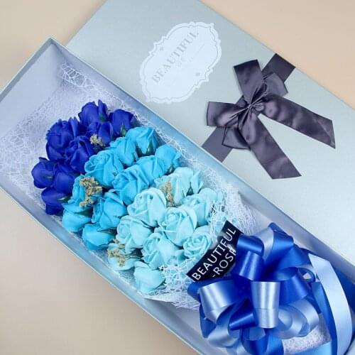 10 Types Valentine Gift Wedding Ceremony 33 Pcs Arifical Soap Rose Creative Design Romantic Gifts of Roses