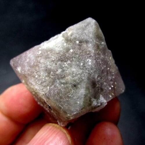 46g Pink Octahedral Fluorite w/ Quartz - crystals and stones healing Mineral specimen Home Decor feng shui decoration