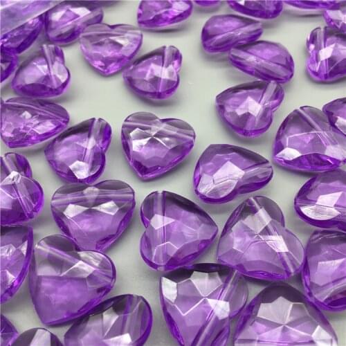 Ornament Accessories 18x20mm Peach Heart Acrylic Beads Lighting Accessories charms for bracelet making jewelry making