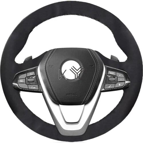 Alcantara Leather Suede Car Steering Wheel Cover for BMW G20 G21 F40 F44 G22 G23 G26 G30 G31 G32 G11 G12 X3 G01 X4 G02