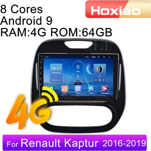 4 G Android 9 2din Car Radio Multimedia Video Player For Renault Kaptur Captur 2016 2017 2018 2019 Navigation GPS audio 2 DIN