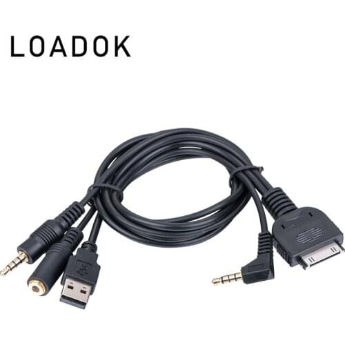 Car Radio Connection USB Cable Charger Adapter for Pioneer AVH-P8400BH AVH-P4400BH CD-IU201V for iPhone iPod