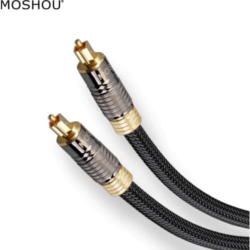 Digital Optical Audio Cable DTS Sound 5.1 7.1 Oxyacid Free Copper Fiber for Amplifier TV Blueray PS5 XBOX DVD 4m 5m