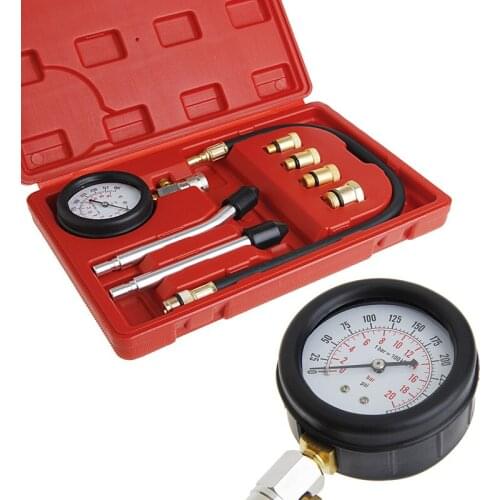 Engine Cylinder Pressure Gauge Compression Tester Diagnostic Portable Tool Kit Dropshipping