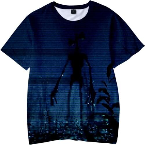 2021 Popular Siren Head 3D Print Children T-shirts Summer Short Sleeve Fashion T shirts hIP hop Cool Streetwear Boys/Girls Tee