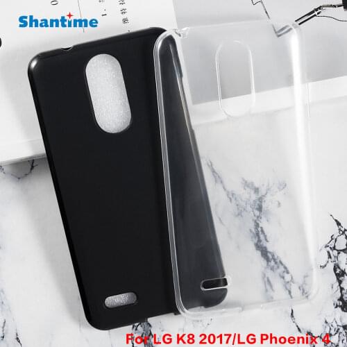 For LG K8 2017 Gel Pudding Silicone Phone Protective Back Shell For LG Phoenix 4 Soft TPU Case