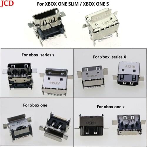 JCD 1 pcs Conector de puerto compatible connector-hdmi para XBOX ONE Series X, reemplazo de interfaz para XBOX ONE Slim S y X