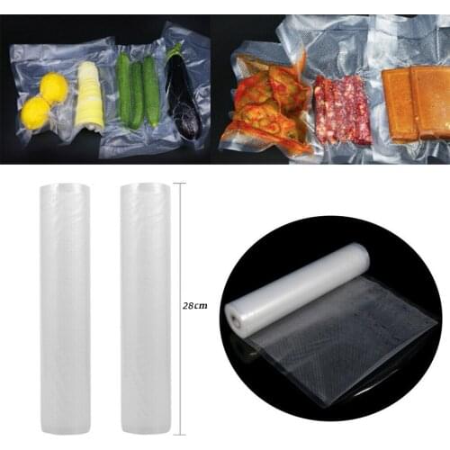 Kitchen Vacuum Sealer Food Storage Bag Fruit Veg Fresh Vacuum Packaging Bags Kitchen Accessories Food Packaging Rolls 2PCS