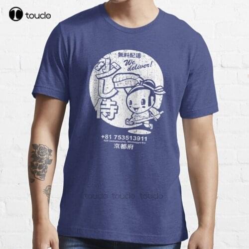 New Little Samurai Sushi (Vintage Look) T-Shirt Cotton Men Tee Shirt