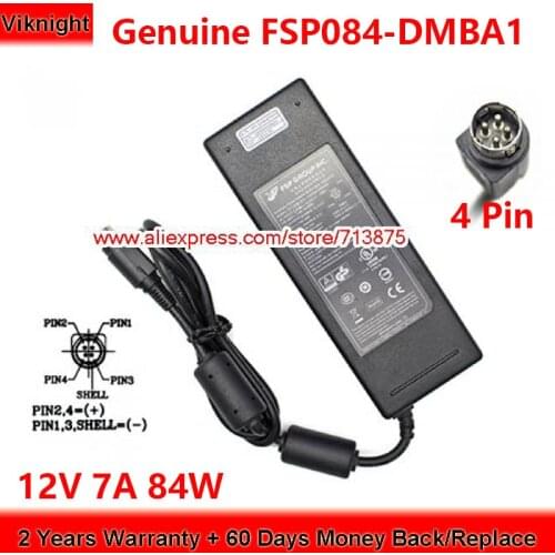 Genuine FSP FSP084-DMBA1 84W Charger 12V 7A AC Adapter for FSP084-DMCA1 FSP084-DIBAN2 Power Supply