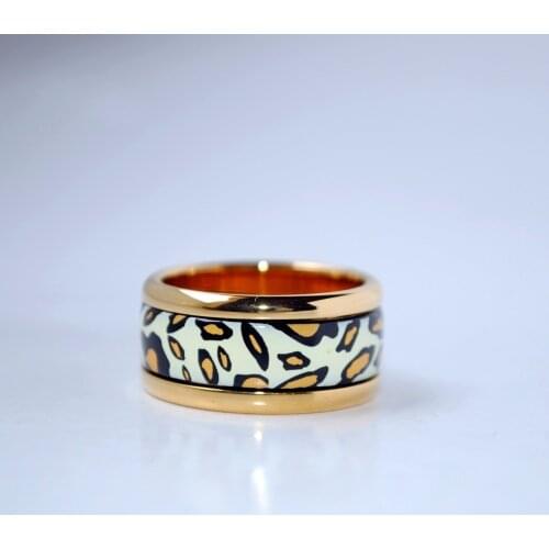 Cloisonne hand-painted enameled ring Austrian style